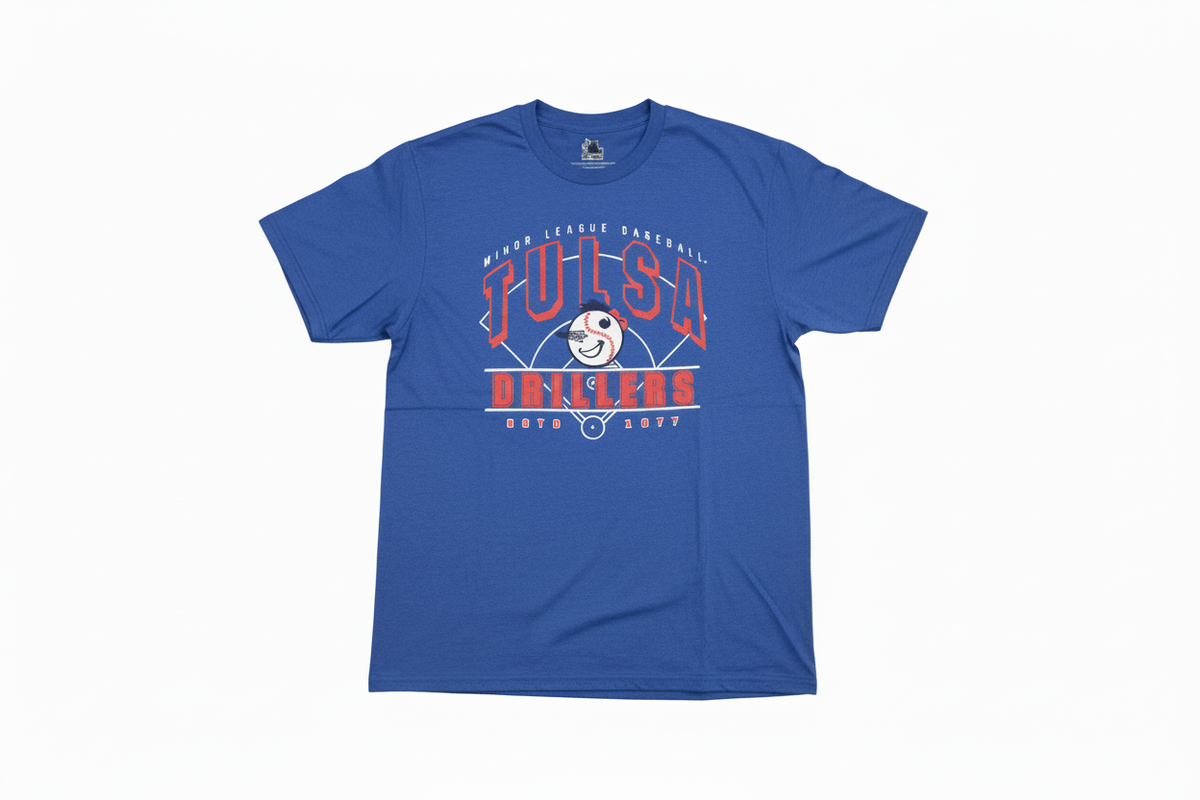 Tulsa Drillers Men's Nineties Notion Royal T Shirt