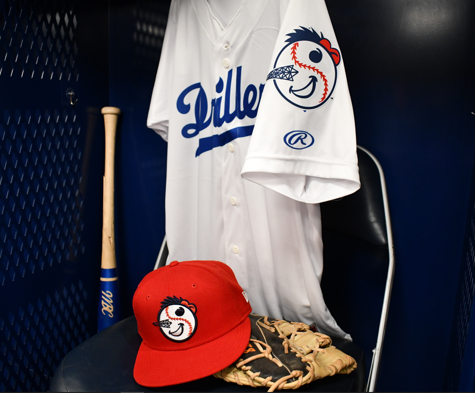 Tulsa Drillers Script Blue Alternate Jersey