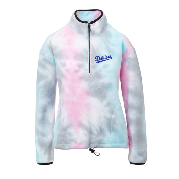 Ladies Tie Dye Polar Fleece 1/4 Zip