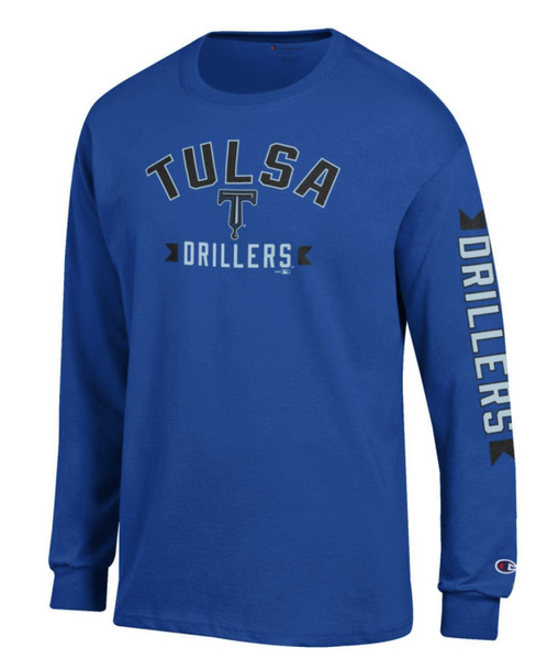 Tulsa Drillers Champion Long Sleeve T Shirt