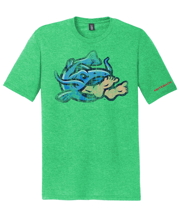 Noodlers Distressed Green T Shirt